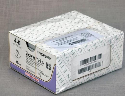 可吸收性缝线Coated VICRYL* Plus Antibacterial (Polyglactin 910) Synthetic Absorbable  Suture